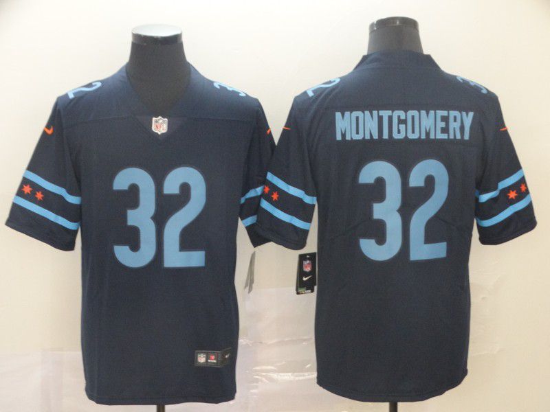 Men Chicago Bears #32 Montgomery Black Nike Limited city edition NFL Jersey->chicago bears->NFL Jersey